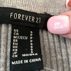 Forever 21 Sweater with Faux Shirt Underneath SZ S